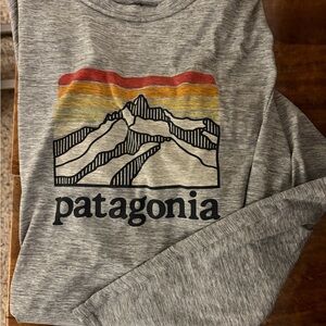 Patagonia Gray and Red Capilene Shirt
